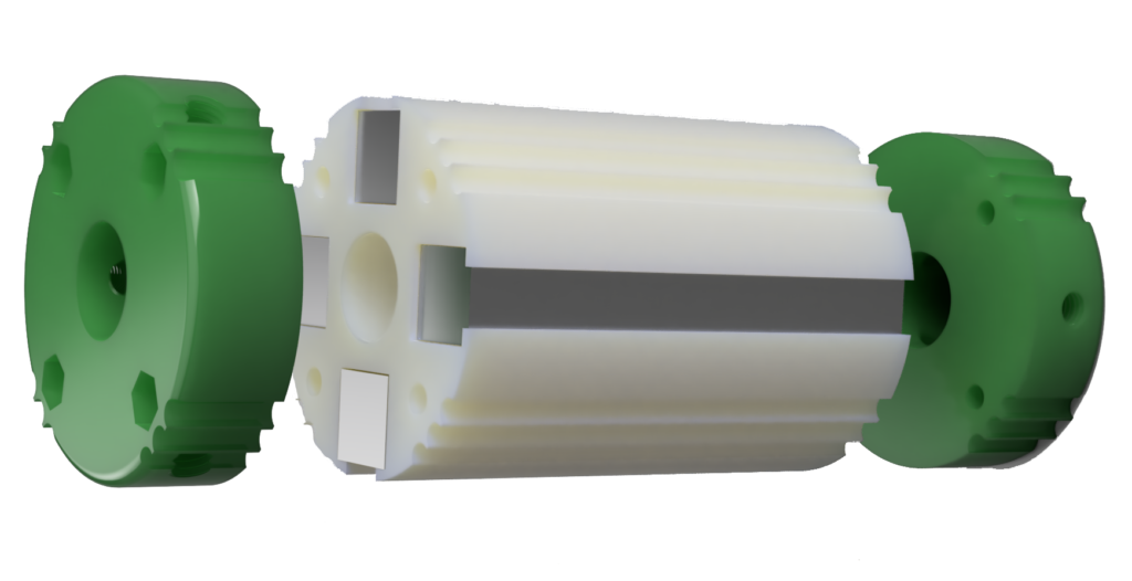 Transformation d'un moteur asynchrone triphasé en génératrice synchrone à  aimant permanent. -  %